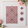 Flower Pattern Ceramics Clay Water Transfer Paper PW-WG52862-01-1