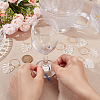 Transparent Acrylic Leaf Wine Glass Charms AJEW-AB00117-3