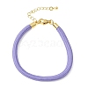 Braided Round Polyester Cord Bracelet Makings FB-CBAEDA0-01G-33-1