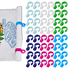 48Pcs 6 Colors Plastic Windproof Clips FIND-FG0005-38-1