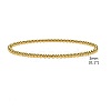 Stainless Steel Round Beaded Stretch Bracelets PW-WG50361-02-1