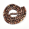 Baking Paint Glass Beads Strands DGLA-N003-8mm-B06-3