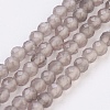 Natural Smoky Quartz Beads Strands G-F568-129-3mm-1
