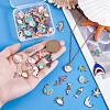 50Pcs 25 Styles Ocean Theme Alloy Enamel Pendants ENAM-HY0001-54-3