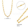 SHEGRACE Brass Paperclip Chain Necklaces JN975A-2