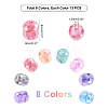 Opaque Baking Paint Glass Beads Strands EGLA-PH0001-21-5