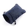 Polyester Imitation Burlap Packing Pouches Drawstring Bags ABAG-R005-14x10-12-2