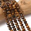 Natural Tiger Eye Bead Strands G-D344-A20-03-1