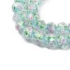 Handmade Foil Lampwork Beads Strands FOIL-S136-001G-3