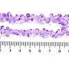 Spray Painted Transparent Glass Beads Strands X-GLAA-P060-01A-12-4