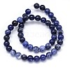 Round Natural Sodalite Beads Strands X-G-F222-39-8mm-3