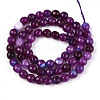 Dyed Natural White Jade Beads Strands X-G-T139-6mm-60-15-2