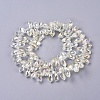 Electroplate Glass Faceted Teardrop Beads Strands EGLA-D014-37-2