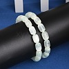 Dyed Natural Selenite Column Beaded Stretch Bracelets for Women BJEW-I312-05D-3