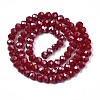 Electroplate Glass Beads Strands LS-EGLA-A034-P6mm-A13-2