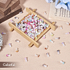 200Pcs 10 Colors Opaque Glass Beads GLAA-TA0001-20-14