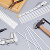 60Pcs 3 Style ABS Plastic Square & Round Tubes DIY-OC0011-73-5