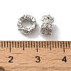 Long-Lasting Plated Brass Micro Pave Clear Cubic Zirconia Beads KK-K381-18A-P-2