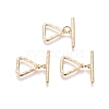 Brass Toggle Clasps KK-G381-02G-2