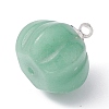 Natural & Synthetic Mixed Gemstone Pumpkin Charms PALLOY-JF02223-4
