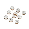 Brass Grade A Rhinestone Spacer Beads RB-A014-Z6mm-17S-5