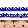 Electroplate Transparent Glass Beads Strands GLAA-T032-T4mm-AB16-4