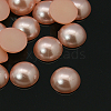 Half Round Domed Imitated Pearl Acrylic Cabochons OACR-H001-3J-1