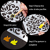 1Pc Plastic Reusable Drawing Painting Stencils Templates DIY-DJ0001-09C-3