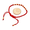 Polyester Cord Braided Bead Bracelets for Women BJEW-L698-03G-02-5