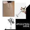 12Pcs 6 Style 304 Stainless Steel Pendants STAS-DC0005-43-5