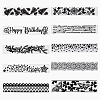 Gorgecraft 10Pcs 10 Styles Transparent Clear Plastic Embossing Template Folders DIY-GF0005-95-1