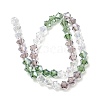 Transparent Gradient Color Glass Beads Strands GLAA-F131-01C-09-3
