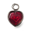 304 Stainless Steel with Rhinestone Pendants STAS-Q346-01P-06-1