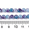 Dyed Natural White Jade Beads Strands X-G-T138-6mm-210-6-5