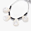 Spiral Shell Charm Anklets AJEW-AN00249-3