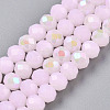 Electroplate Glass Beads Strands EGLA-A044-J6mm-L02-5
