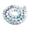 Anti-Tarnish Electroplate Glass Beads Strands GLAA-N010-10mm-18-2