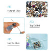 100Pcs 2 Styles Transparent Electroplate Glass Beads EGLA-TA0013-45-5