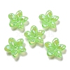 AB Color Plated Acrylic Beads OACR-G034-01B-1
