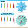 2 Bags 2 Styles Umbrella Bamboo & PET Plastic Toothpick Decorations AJEW-CP0007-29-2