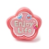 6Pcs 6 Styles Opaque Resin Adjustable Rings RJEW-JR00668-4