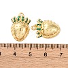 Brass Micro Pave Cubic Zirconia Pendants KK-F895-17B-G-3