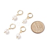 Natural Pearl Dangle Hoop Earrings EJEW-JE04964-5