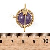 Natural Amethyst Copper Wire Wrapped Pendants PALLOY-TA00426-02-3