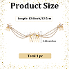 Alloy Rhinestone Hair Combs MRMJ-WH2007-031G-2