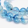Dyed Round Natural Crackle Quartz Beads Strands G-K084-6mm-03A-3