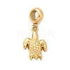 304 Stainless Steel Sea Animal European Dangle Charms STAS-D153-04A-G-1