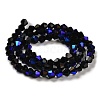 Opaque Solid Color Electroplate Glass Beads Strands EGLA-A039-P2mm-L17-2