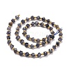 Natural Iolite Beads Strands G-P463-42-3