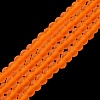 Transparent Glass Beads Strands X-EGLA-A034-T8mm-MD25-2